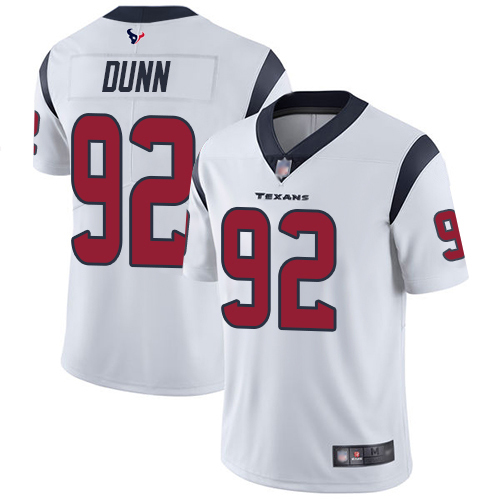 Houston Texans Limited White Men Brandon Dunn Road Jersey NFL Football #92 Vapor Untouchable